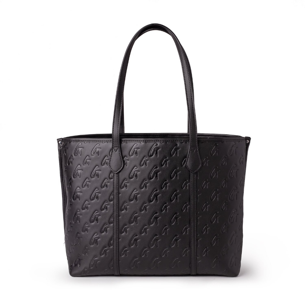 Glamaholic Matte Black Sleek Tote - NEW